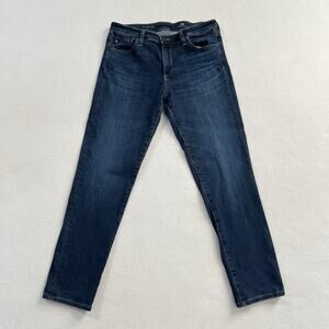 AG Adriano Goldschmied Prima Cigarette Crop Jeans Women Denim Blue Dark Wash 28